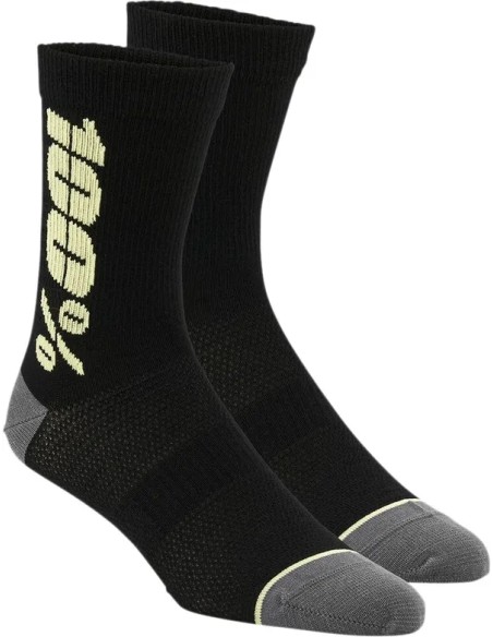 100% Socken - SOCK RYTHYM BK/YL S/M