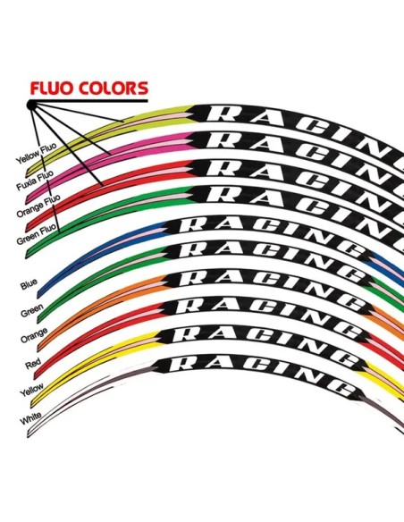 PRO GRIP Dekorsätze & Aufkleber - WHEELTAPE PRE CUT FLUO GRN