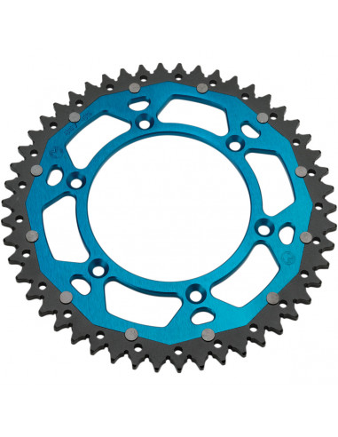 MOOSE RACING HINTERES KETTENRAD / 51 ZÄHNE / 520 TEILUNG / BLAU/NATUR / ALUMINIUM/STAHL MOOSE RACING HINTERES KETTENRAD / 51 ZÄHNE / 520 TEILUNG / BLAU/NATUR / ALUMINIUM/STAHL