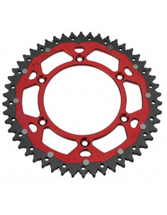 MOOSE RACING HINTERES KETTENRAD / 49 ZÄHNE / 520 TEILUNG / ROT/NATUR / ALUMINIUM/STAHL