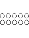 Gegenwellen-Scheiben/Sicherungsring-Kit