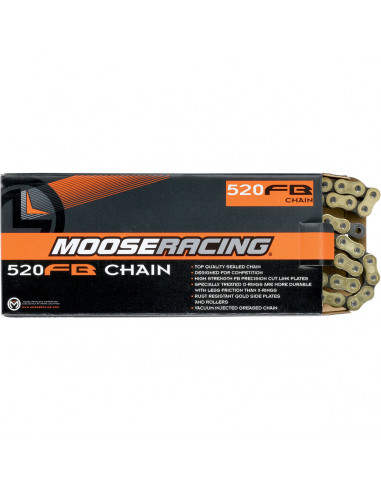 MOOSE RACING KETTE 520-FB / 120 GLIEDER / O-RING / GOLD MOOSE RACING KETTE 520-FB / 120 GLIEDER / O-RING / GOLD