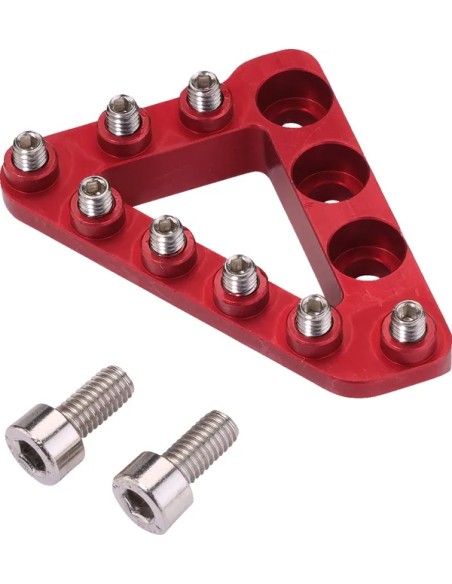 MOOSE OFFROAD HARD-PARTS Bremspedale - LARGE ALUM REAR BRAKE TIP RED