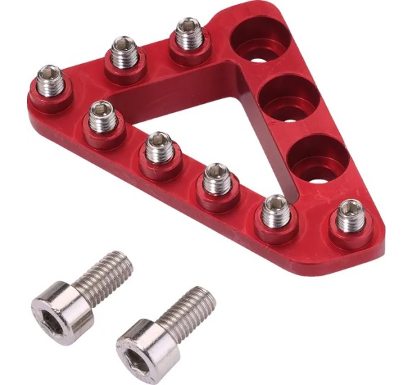 MOOSE OFFROAD HARD-PARTS Bremspedale - LARGE ALUM REAR BRAKE TIP RED