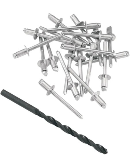 MOOSE OFFROAD HARD-PARTS Montagematerial & Zubehör - RIVET KIT 12-3/16 W/BIT