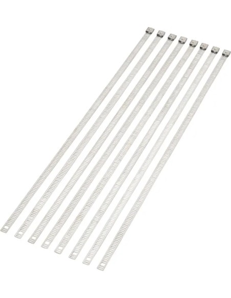 MOOSE OFFROAD HARD-PARTS Montagematerial & Zubehör - CABLE TIE SILVER 14 8PK