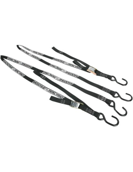 MOOSE OFFROAD HARD-PARTS Spanngurte - TIE DOWN W/SOFTTIE BLACK