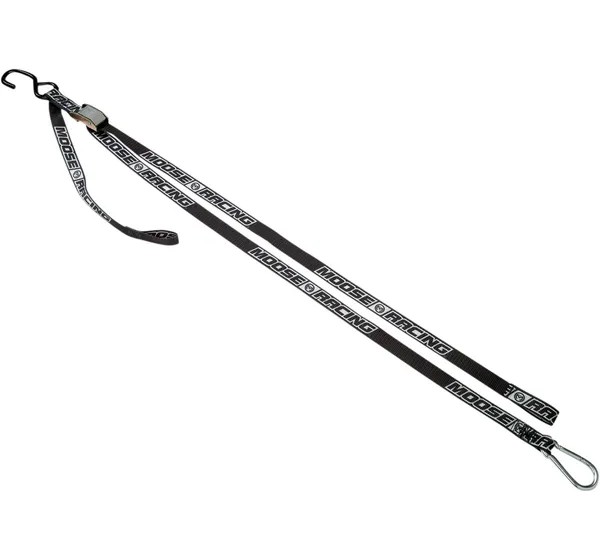 MOOSE OFFROAD HARD-PARTS Spanngurte - TIE DOWN W/CARABINR&SH BK