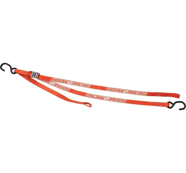 MOOSE OFFROAD HARD-PARTS Spanngurte - TIE DOWN W/SOFTTIE ORANGE
