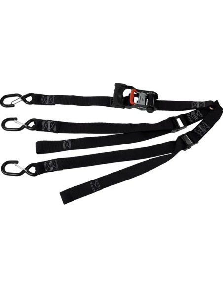 MOOSE OFFROAD HARD-PARTS Spanngurte - SPARE TIRE Y-STRAPS UTV BLK MS