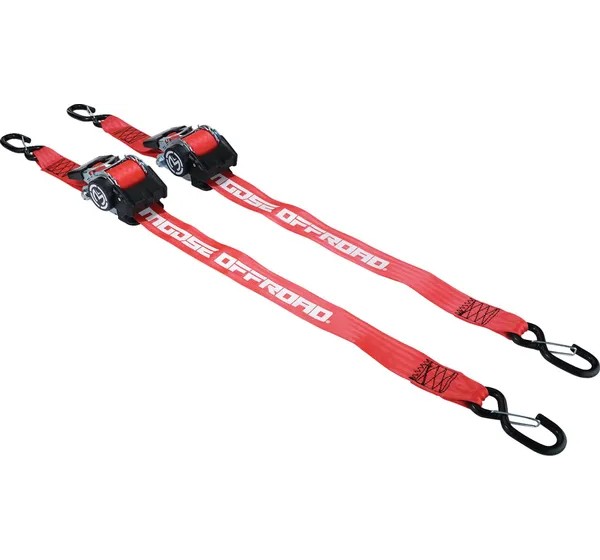 MOOSE OFFROAD HARD-PARTS Spanngurte - TIE DOWN 2x10' RETRACTABLE RAT