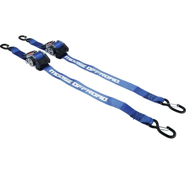 MOOSE OFFROAD HARD-PARTS Spanngurte - TIE DOWN 2x10' RETRACTABLE RAT
