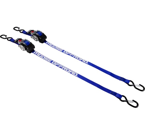 MOOSE OFFROAD HARD-PARTS Spanngurte - TIE DOWN 1x10' RETRACTABLE RAT