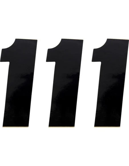 MOOSE OFFROAD HARD-PARTS Dekorsätze & Aufkleber - NUMBER MSE 1 4.5 BLACK