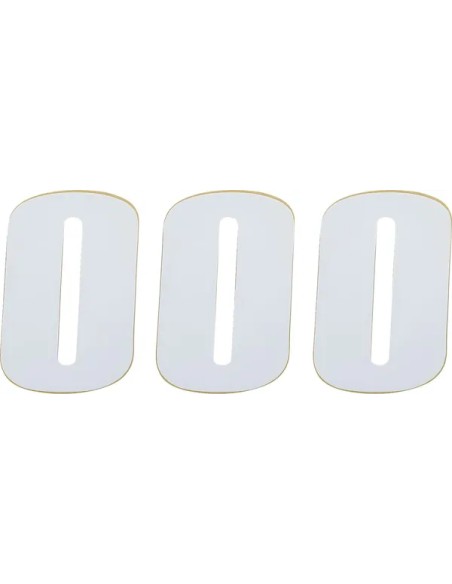 MOOSE OFFROAD HARD-PARTS Dekorsätze & Aufkleber - NUMBER MSE 0 4.5 WHITE