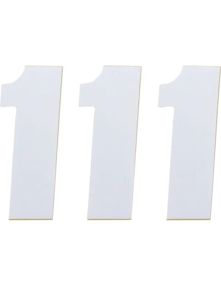 MOOSE OFFROAD HARD-PARTS Dekorsätze & Aufkleber - NUMBER MSE 1 4.5 WHITE