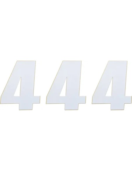 MOOSE OFFROAD HARD-PARTS Dekorsätze & Aufkleber - NUMBER MSE 4 4.5 WHITE