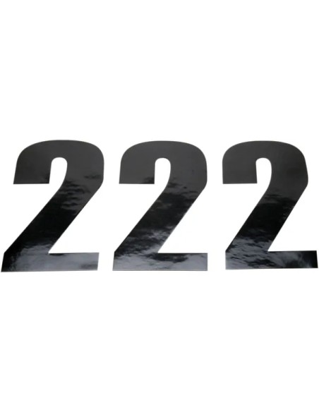 MOOSE OFFROAD HARD-PARTS Dekorsätze & Aufkleber - NUMBER MOOSE 2 6 BLACK