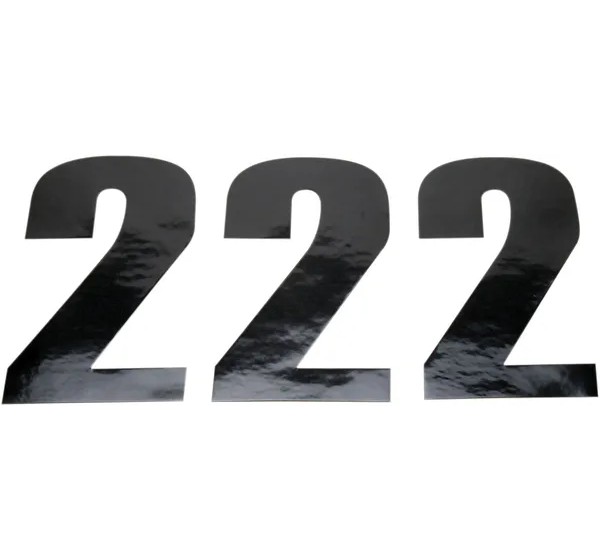 MOOSE OFFROAD HARD-PARTS Dekorsätze & Aufkleber - NUMBER MOOSE 2 6 BLACK