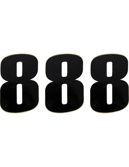 MOOSE OFFROAD HARD-PARTS Dekorsätze & Aufkleber - NUMBER MOOSE 8 6 BLACK