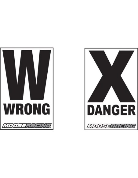 MOOSE OFFROAD HARD-PARTS Flaggen, Flaggenhalterungen & Zubehör - COURSE-ARROW DANGER/WARN