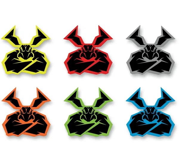 MOOSE OFFROAD SOFT-GOODS Dekorsätze & Aufkleber - DECAL S18 AGROID 6PK