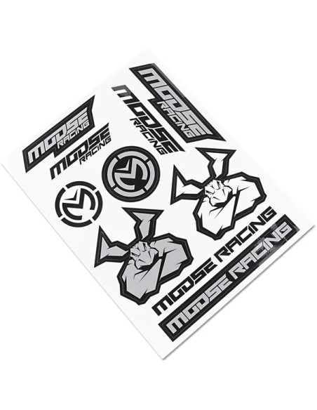 MOOSE OFFROAD SOFT-GOODS Dekorsätze & Aufkleber - DECAL SHEET MOOSE BK/SILV