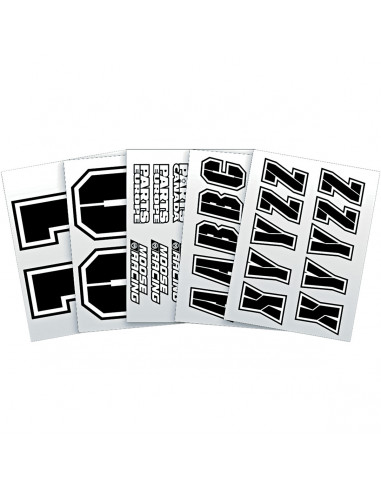 MOOSE RACING SIEBDRUCKTRANSFERS JERSEY NUMMERN KIT MOOSE RACING SIEBDRUCKTRANSFERS JERSEY NUMMERN KIT