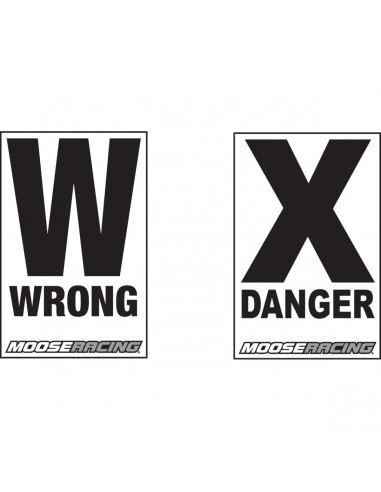 MOOSE RACING STRECKENPFEIL GEFAHR/FEHLVERHALTEN MOOSE RACING STRECKENPFEIL GEFAHR/FEHLVERHALTEN