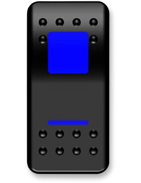 MOOSE OFFROAD FOUR WHEEL Montagematerial & Zubehör - SWITCH ROCKER ON/OFF BLUE
