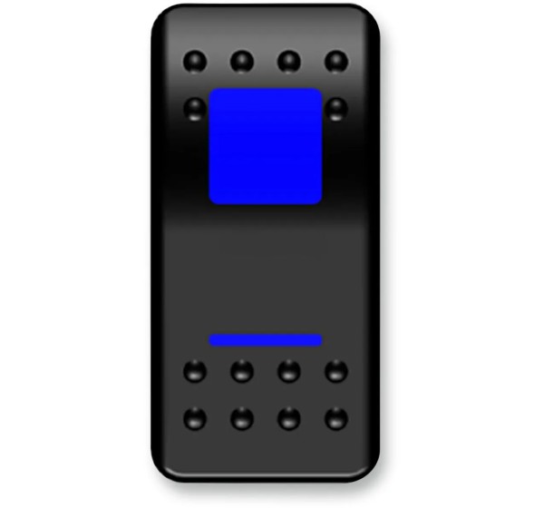 MOOSE OFFROAD FOUR WHEEL Montagematerial & Zubehör - SWITCH ROCKER ON/OFF BLUE
