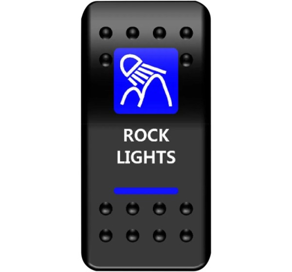 MOOSE OFFROAD FOUR WHEEL Montagematerial & Zubehör - SWITCH ROCK LIGHTS-BLUE