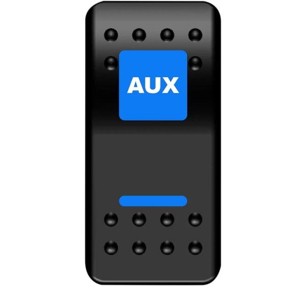 MOOSE OFFROAD FOUR WHEEL Montagematerial & Zubehör - SWITCH ROCKER AUX PWR BU
