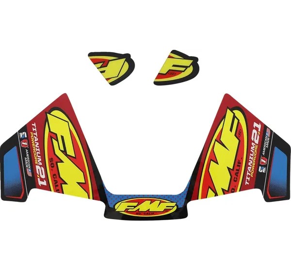 FMF Dekorsätze & Aufkleber - DECAL PC2.1 TITANIUM(3PC)