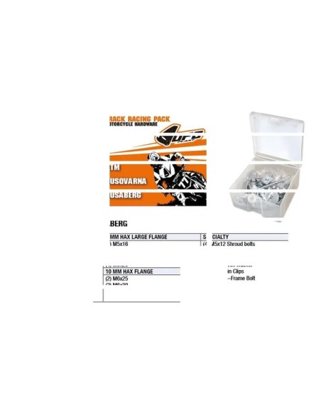 UFO Rahmenkomponenten - TRACK RACING PACK KTM/HVA