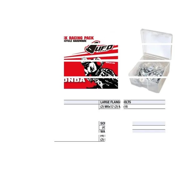 UFO Rahmenkomponenten - TRACK RACING PACK HONDA
