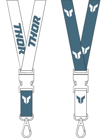 THOR Werbeartikel - LANYARD THOR STEEL/WHITE