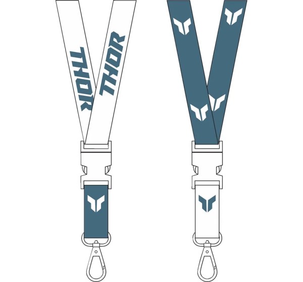 THOR Werbeartikel - LANYARD THOR STEEL/WHITE