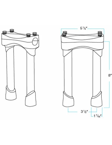 BILTWELL Risers - Detailansicht