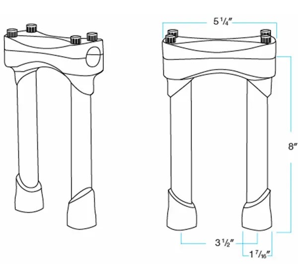 BILTWELL Risers - Detailansicht