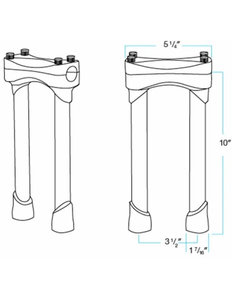 BILTWELL Risers - Detailansicht