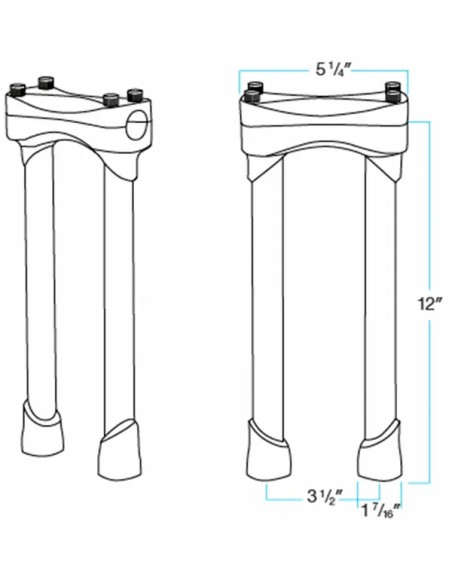 BILTWELL Risers - Detailansicht