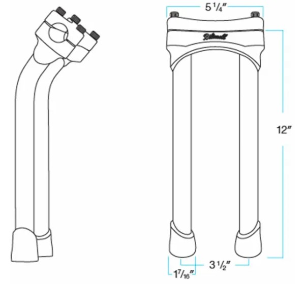BILTWELL Risers - Detailansicht