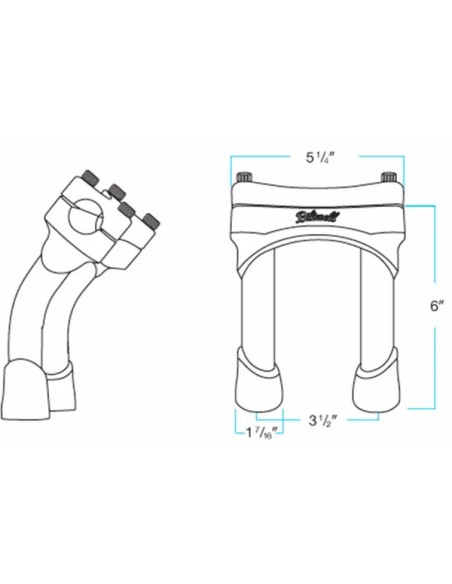BILTWELL Risers - Detailansicht