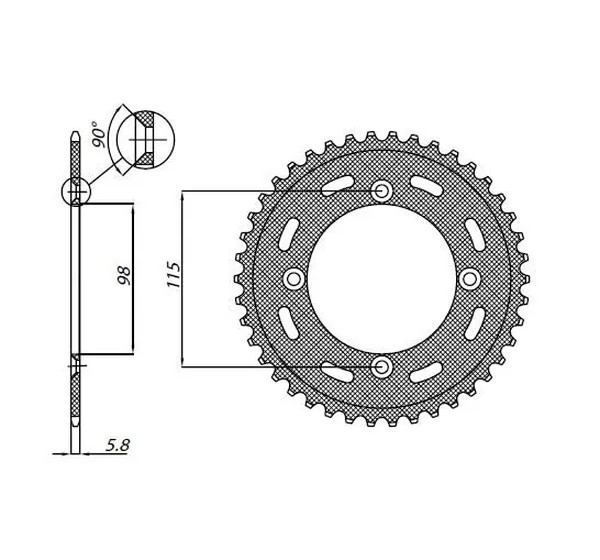 SUNSTAR SPROCKETS Ritzel & Kettenräder für KTM SX 65 2000-2022