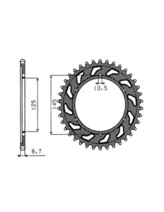 Stahl-Kettenräder als OEM-Ersatz
