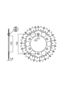 Works Z Stahl-Hinterradritzel