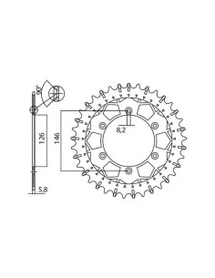 Works Z Stahl-Hinterradritzel