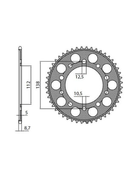 SUNSTAR SPROCKETS Ritzel & Kettenräder für HONDA VTR 1000 F 1997-2006