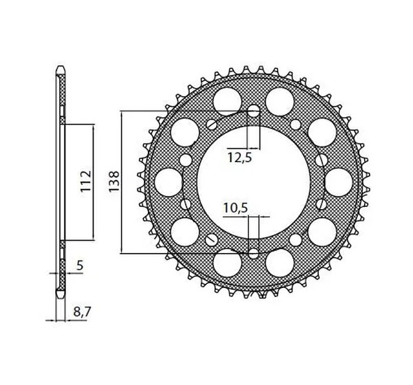 SUNSTAR SPROCKETS Ritzel & Kettenräder für HONDA VTR 1000 F 1997-2006